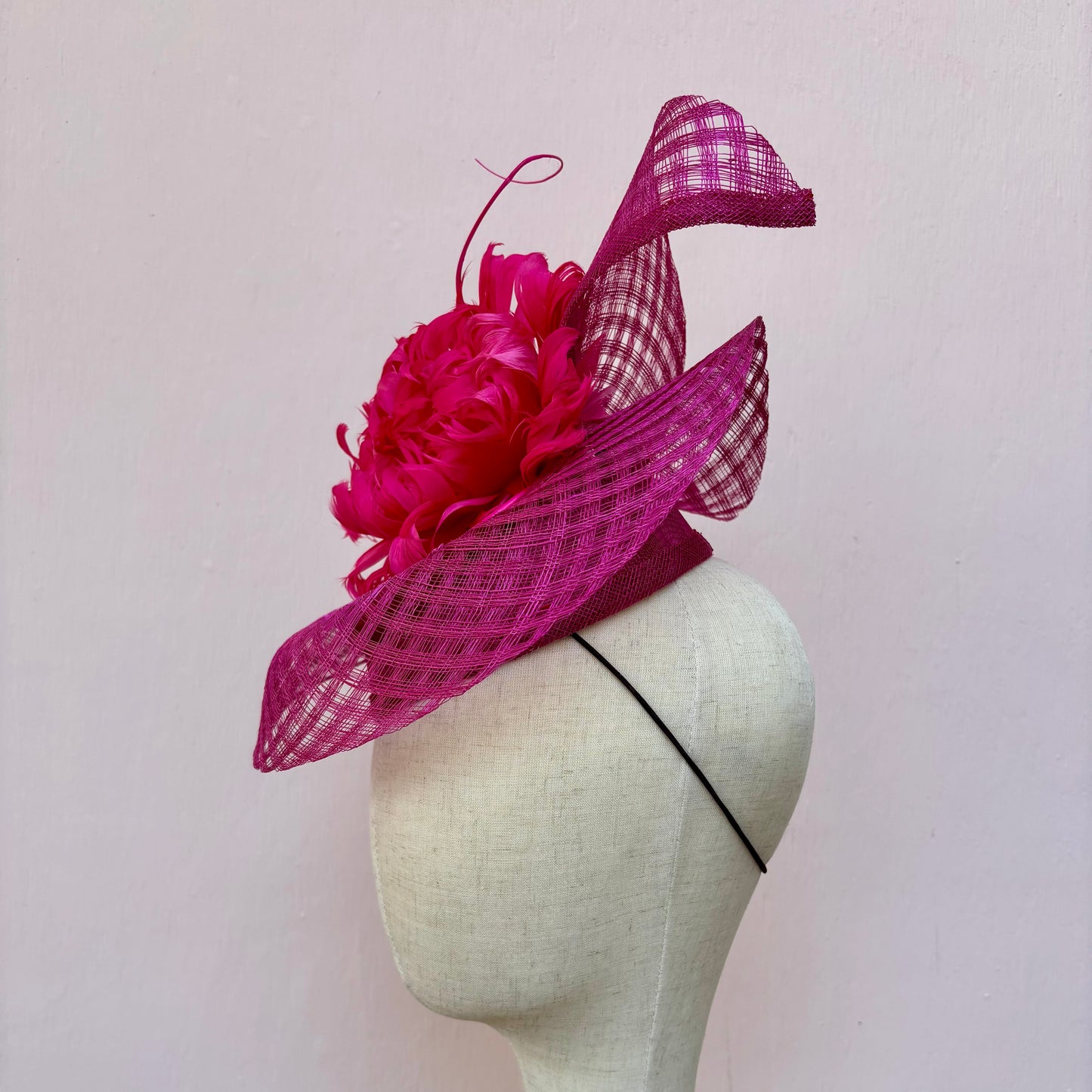 Pink Swirl Fascinator