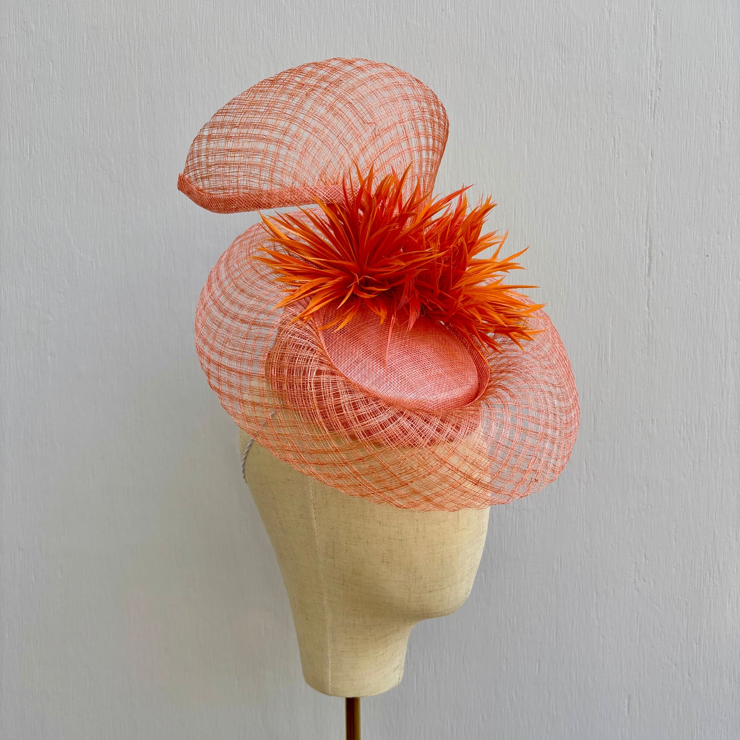 Orange Swirl Fascinator