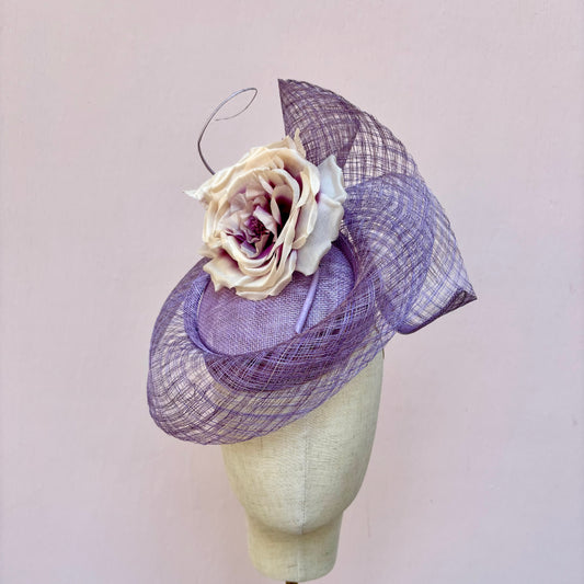 Lavender Swirl Fascinator