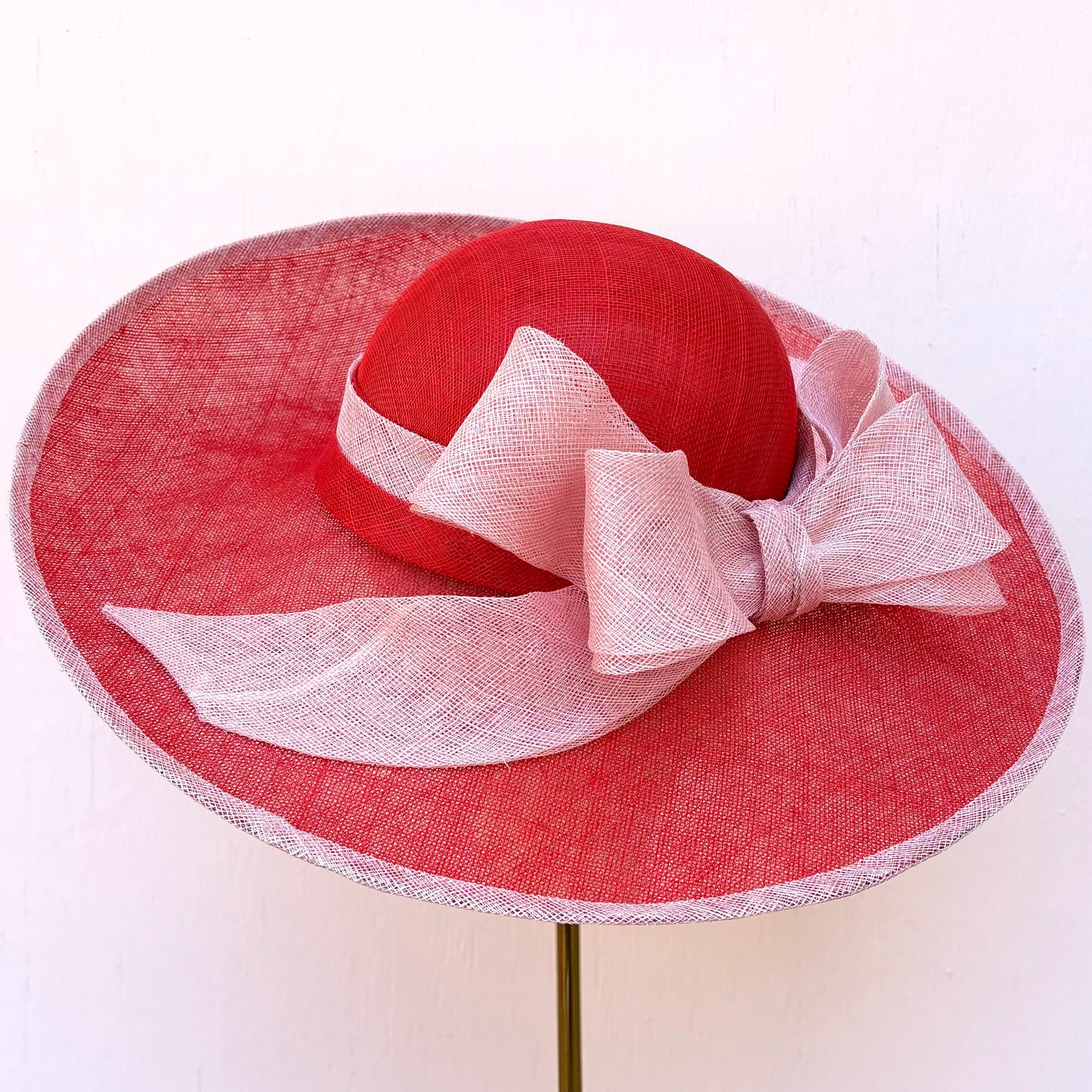 Red Upturned Brimmed Hat
