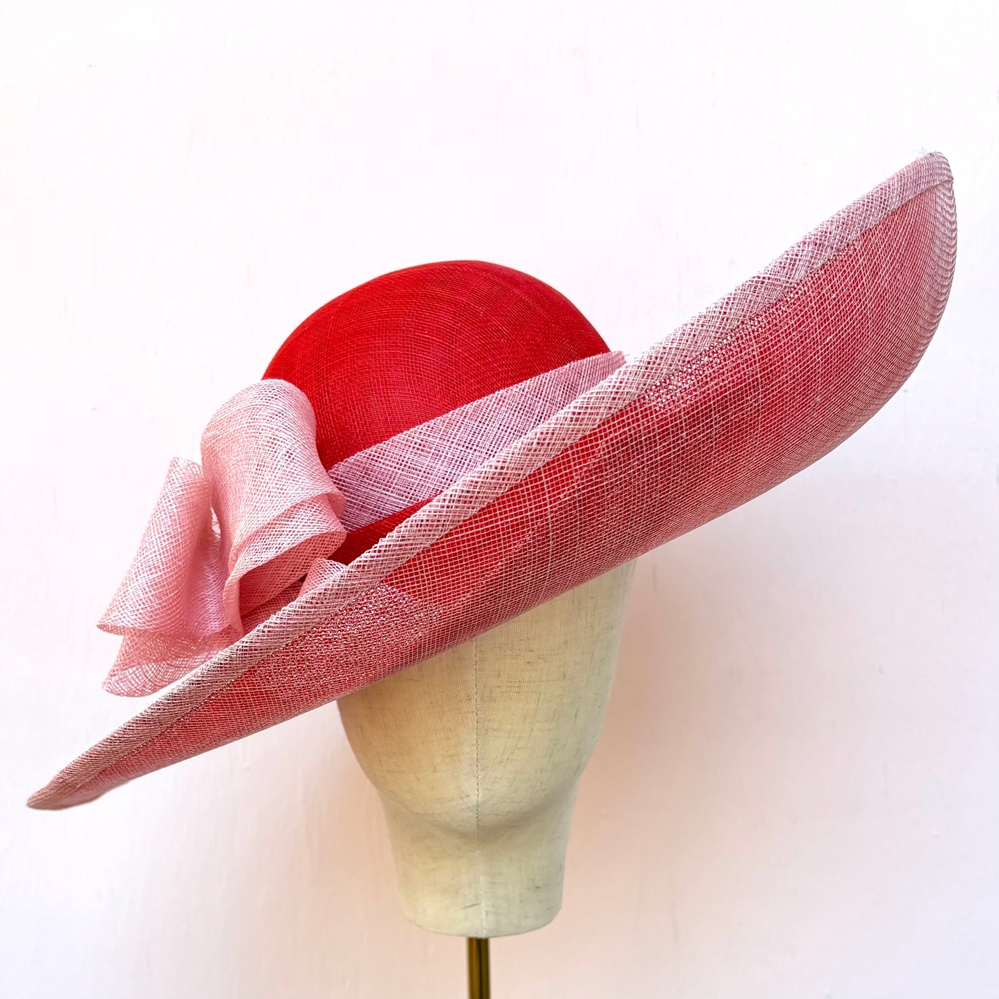 Red Upturned Brimmed Hat