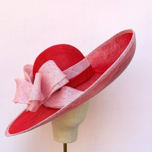 Red Upturned Brimmed Hat