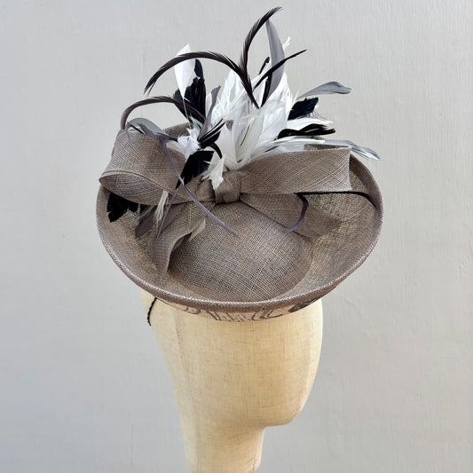 Grey Fascinator