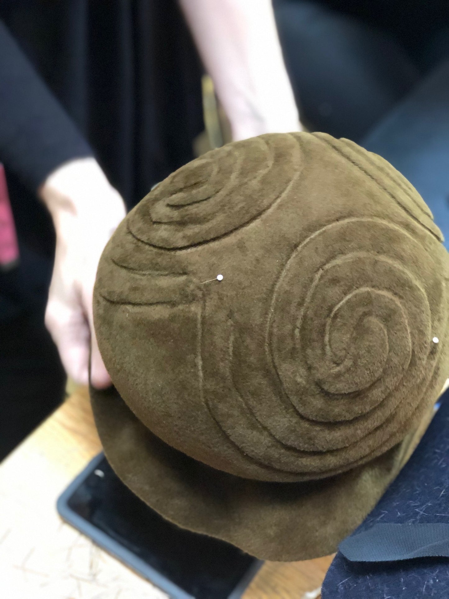 Vintage Wood Beret Block