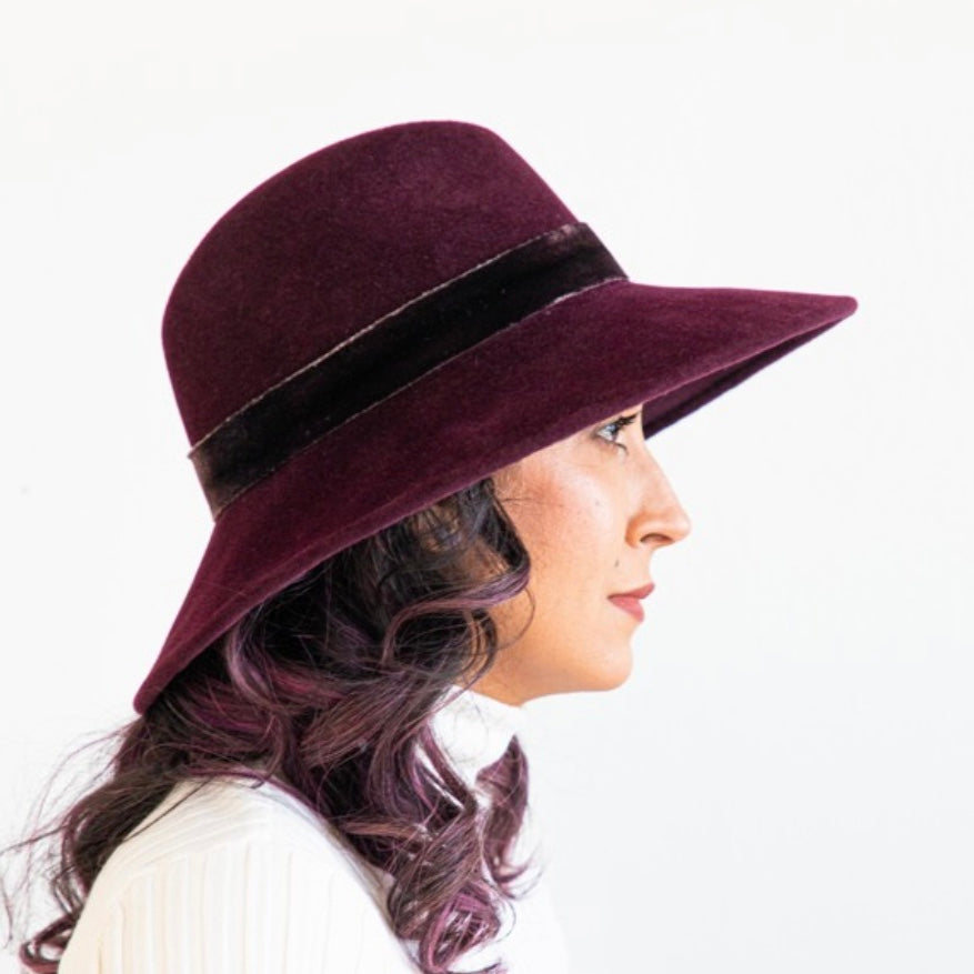 Bordeaux Cleo Fedora