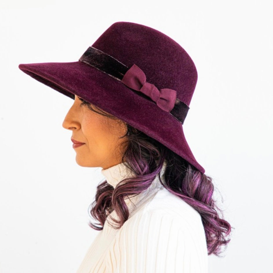 Bordeaux Cleo Fedora
