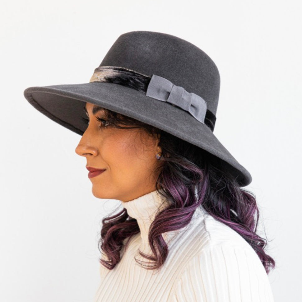 Grey Cleo Fedora